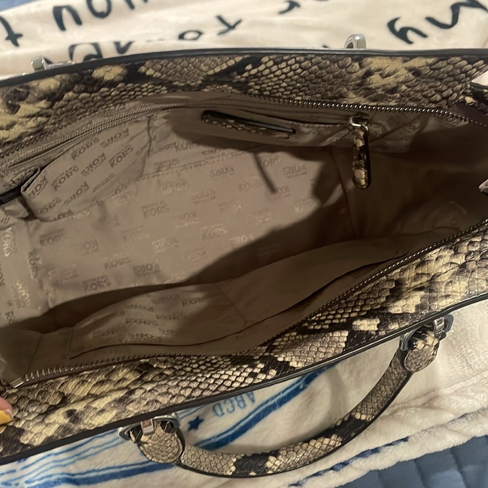 Michael Kors Tina Python Satchel - image 7